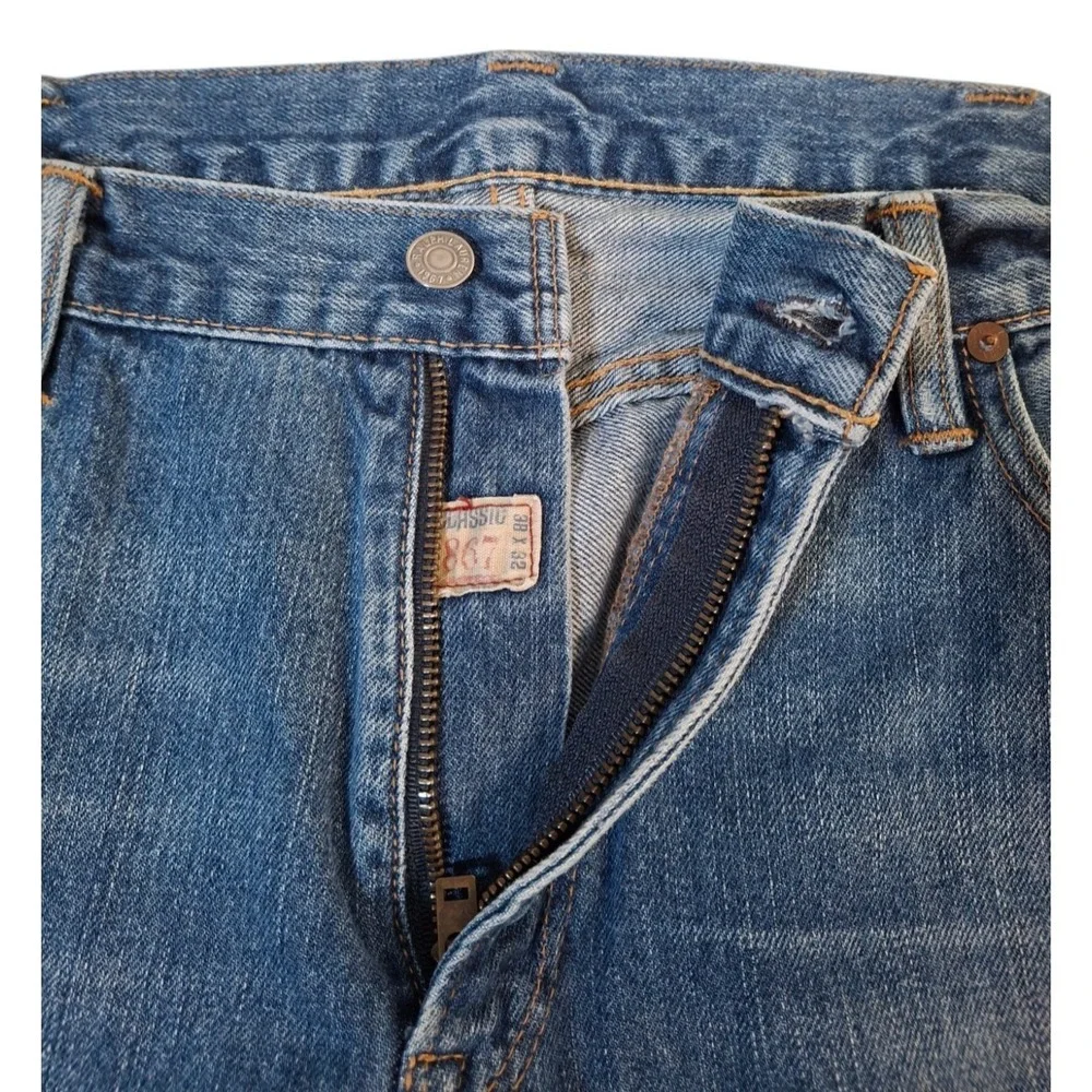 Polo Ralph Lauren Classic 867 Jeans Mens 38x32* (Fits 38x30) Blue Denim Straight